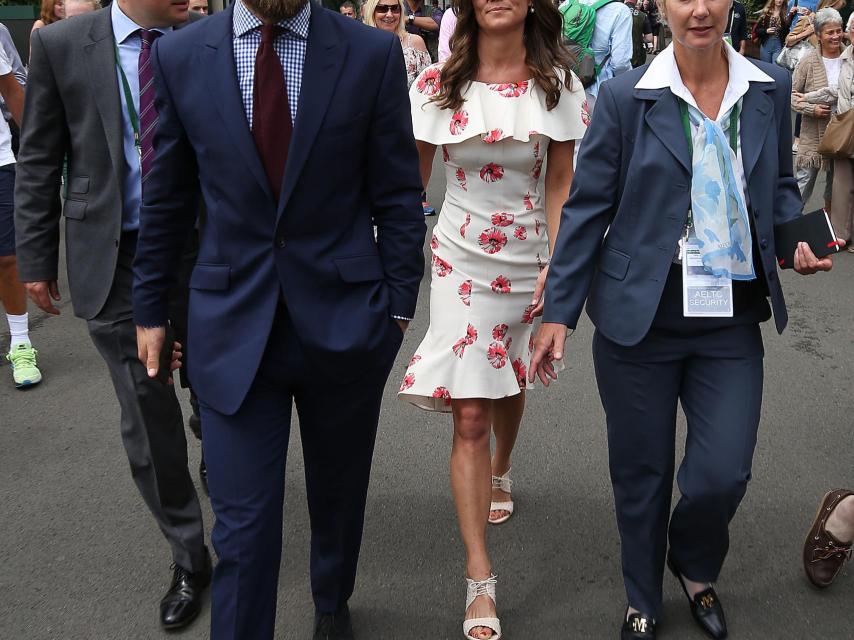 James Middleton junto a su hermana Pippa, en una de sus últimas apariciones públicas.