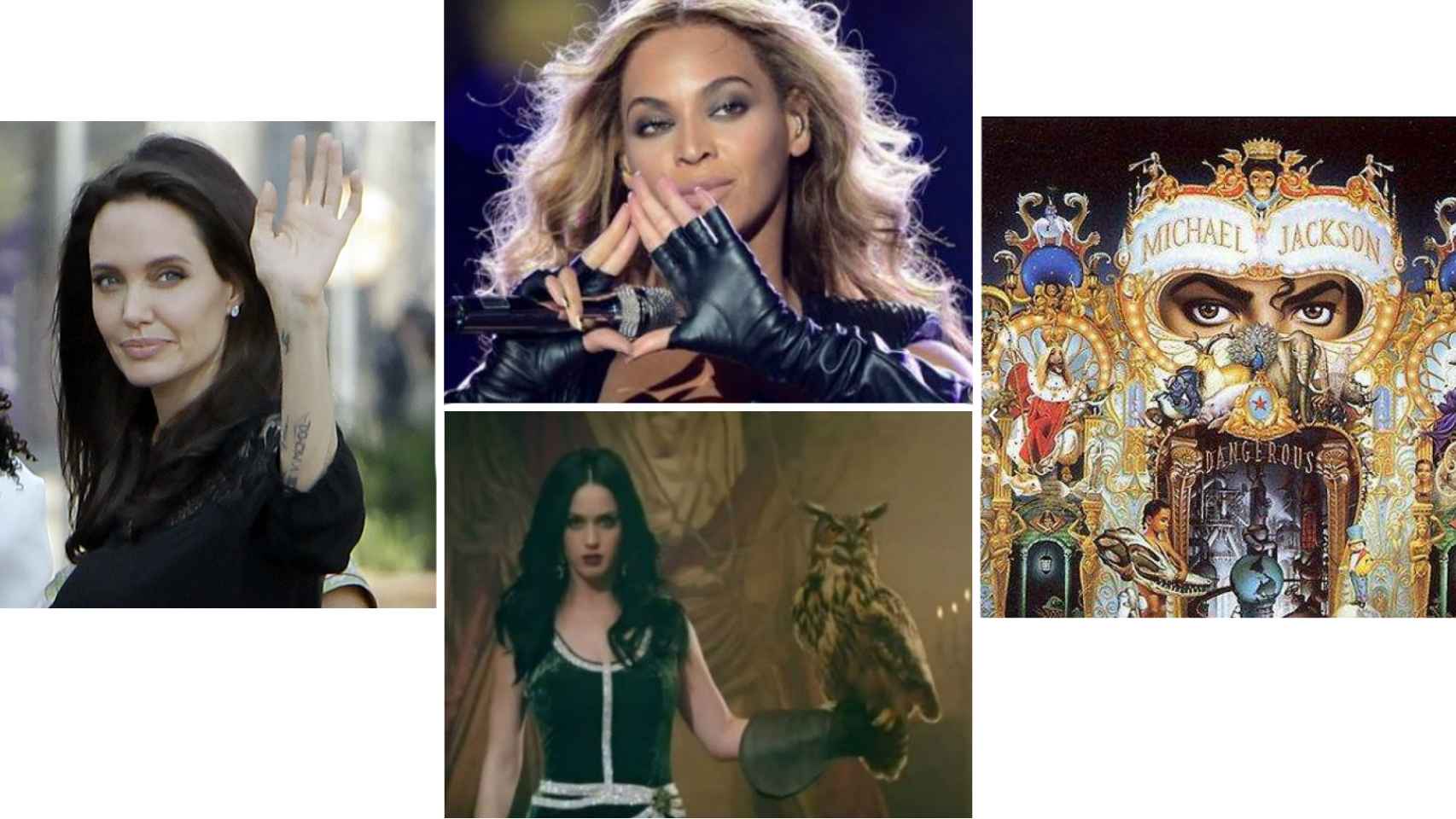 Angelina Jolie, Beyoncé, Katy Perry y Michael Jackson son algunos de los famosos presuntamente ligados a Illuminati.
