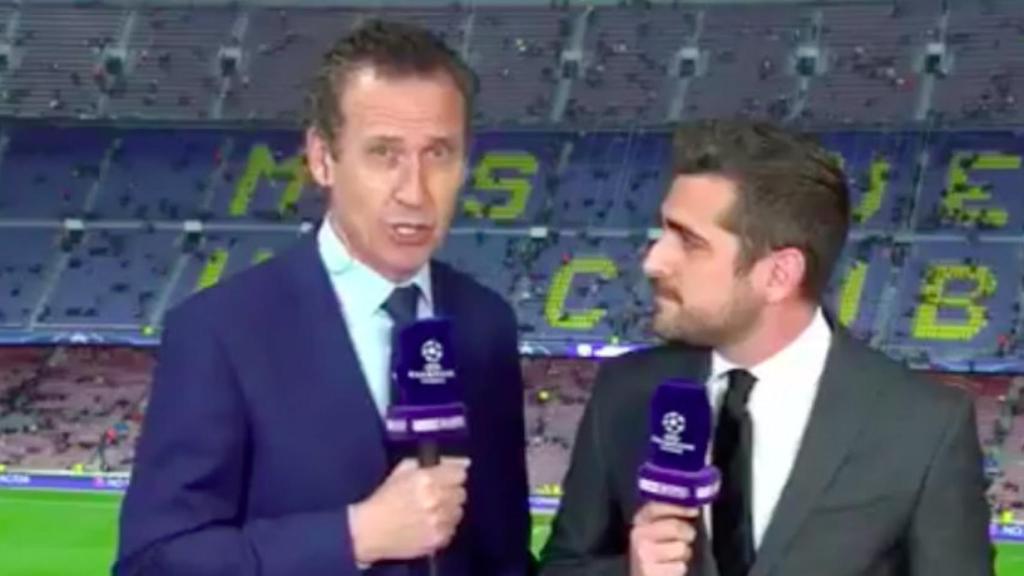 Valdano durante la retransmisión del partido. Foto: Twitter (@beINSPORTSes)