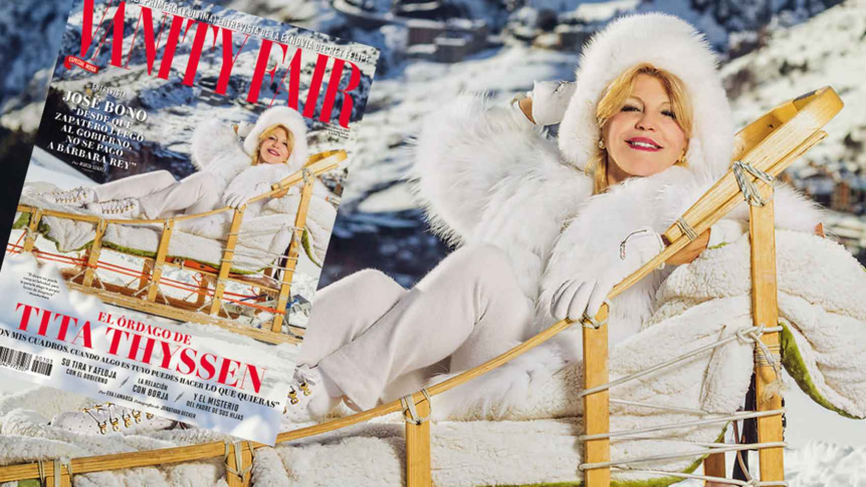 Carmen Cervera en la portada de Vanity Fair de este mes