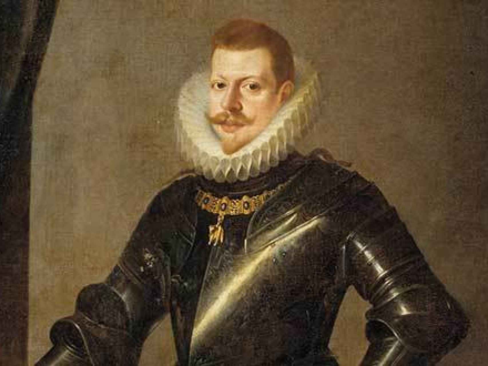 Felipe III con armadura, por Pedro Antonio Vidal. Museo del Prado.