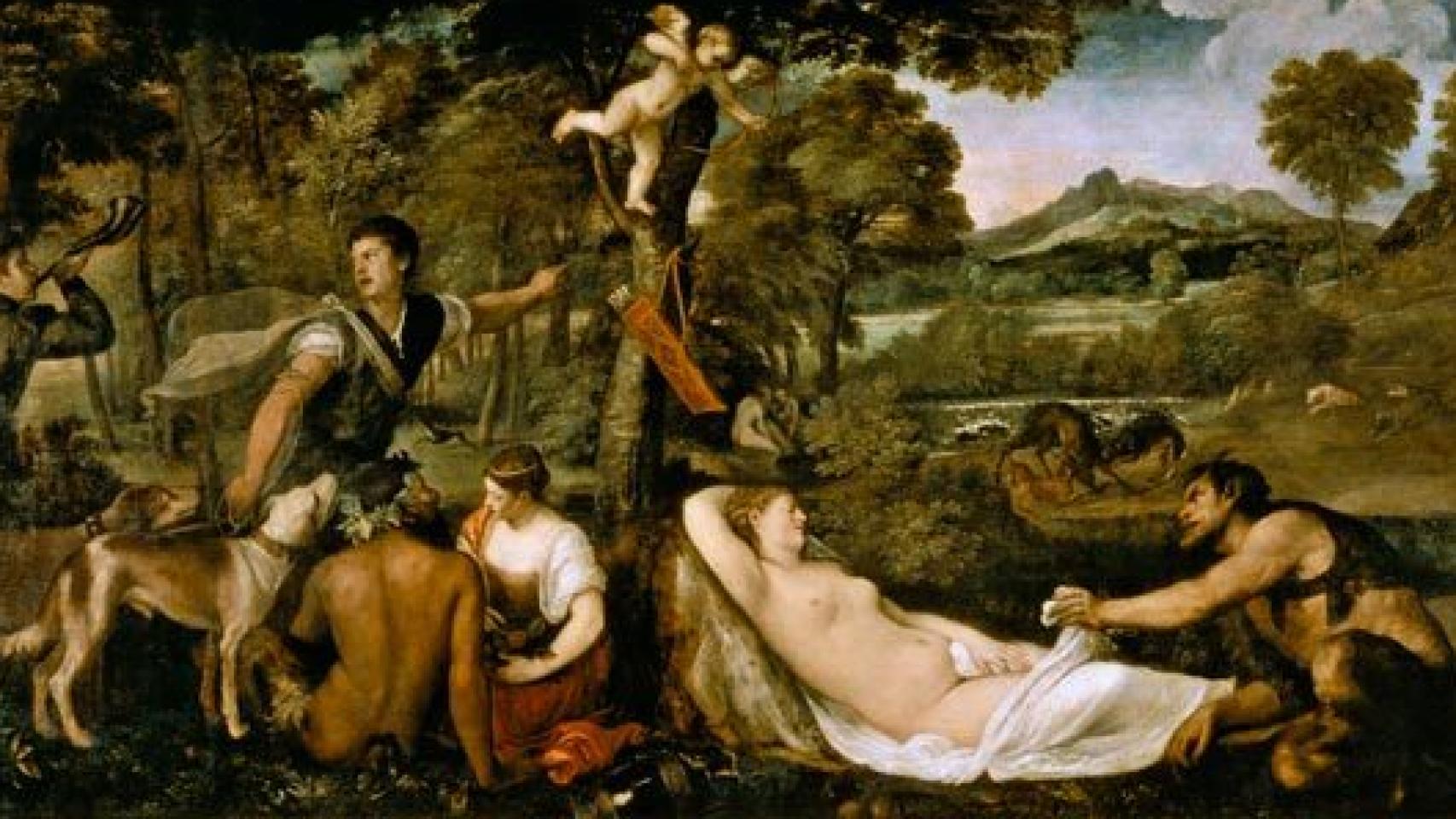 La Venus del Pardo, de Tiziano. Museo del Louvre.