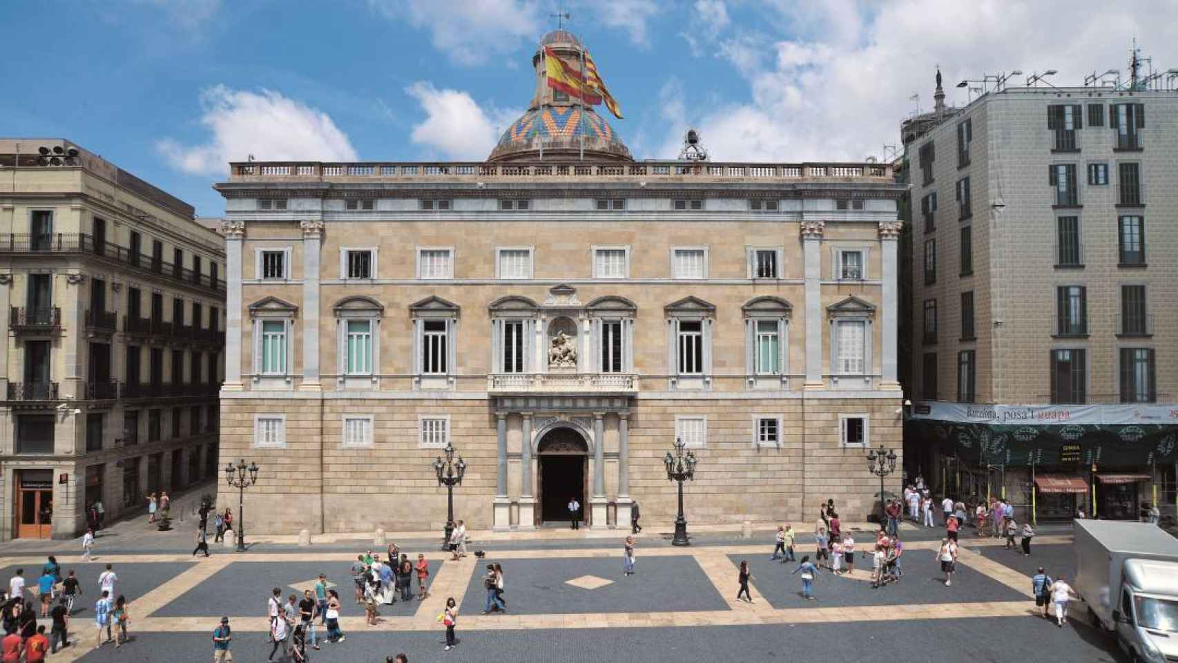 El Palau de la Generalitat.