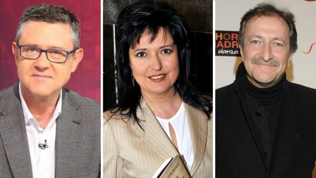 De izquierda a derecha, José Manuel Yáñez, Mari Pau Domínguez y Paco Lobatón