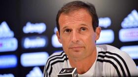 Allegri, técnico de la Juventus, en rueda de prensa. Foto: juventus.com