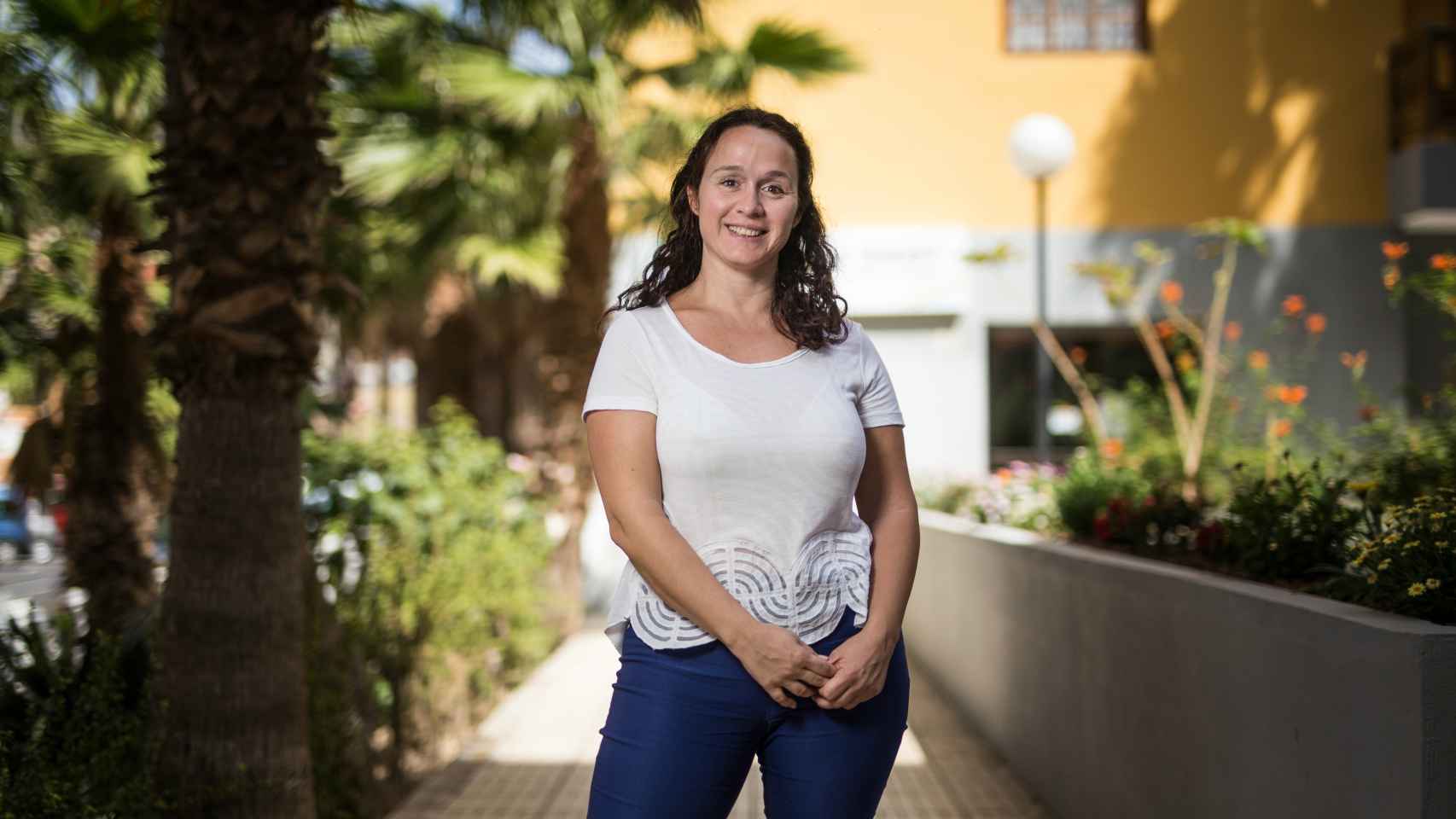 Mónica Sánchez, 41 años, lleva varios años residiendo en Tenerife.