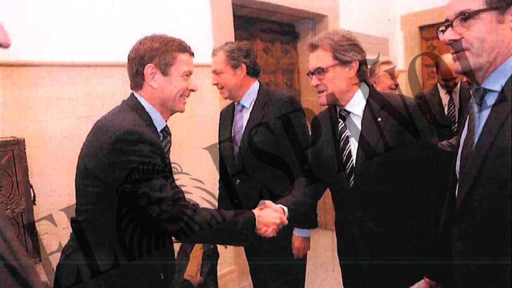 Reunión de Artur Mas con empresarios investigados.