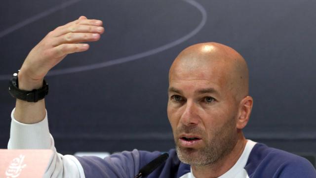 Zidane en rueda de prensa.