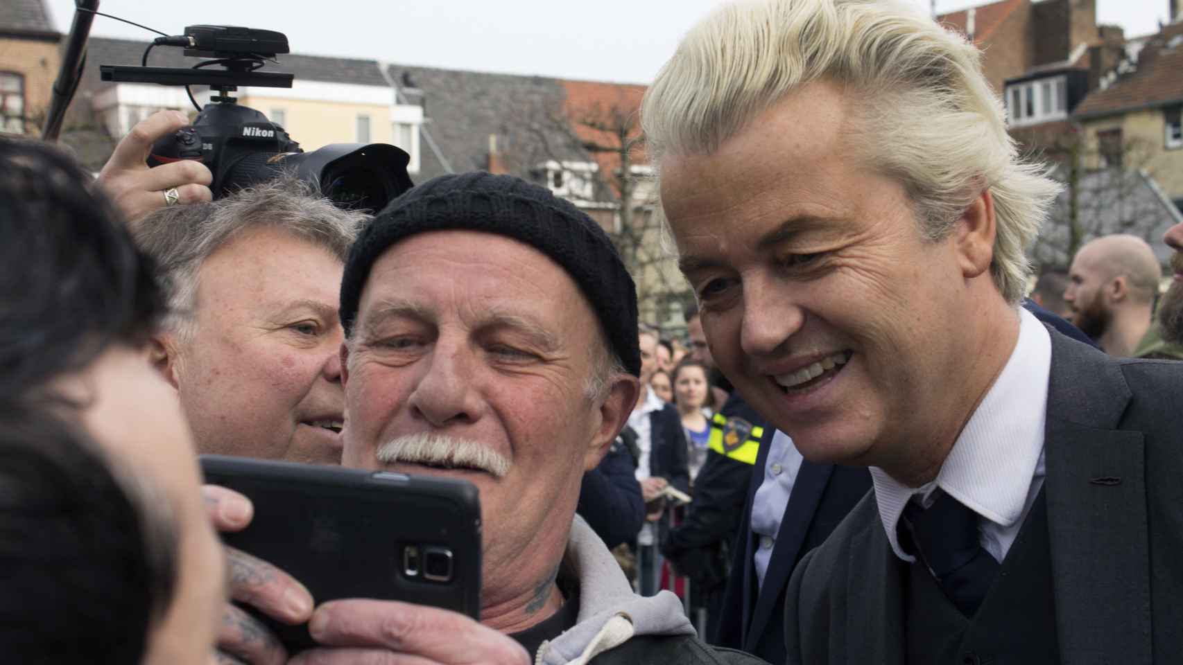 Wilders, durante un acto este mismo sábado.