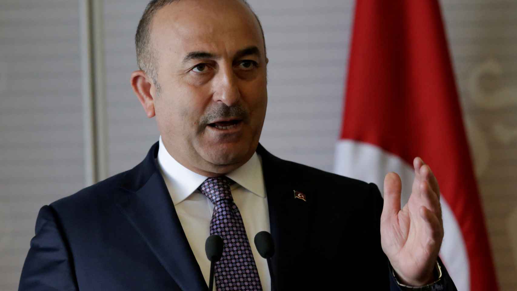 El ministro de Exteriores turco, Mevlut Cavusoglu.