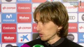 Modric, en zona mixta