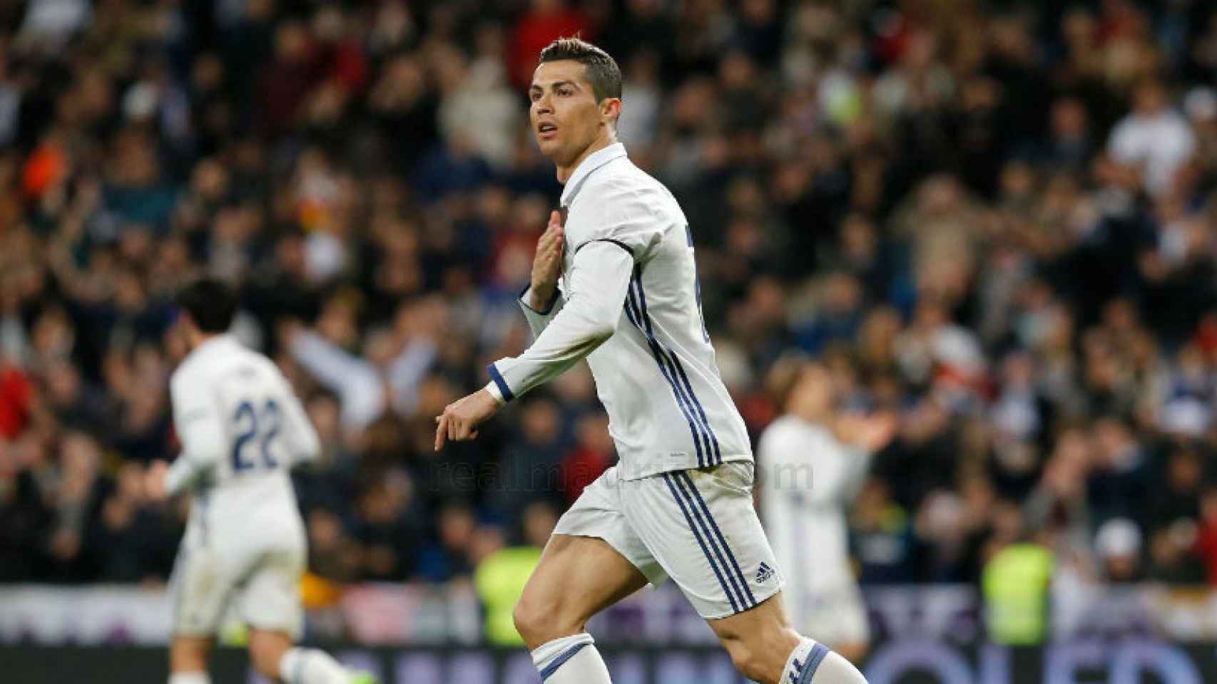 Cristiano Ronaldo protagonista de un gol ante el Betis