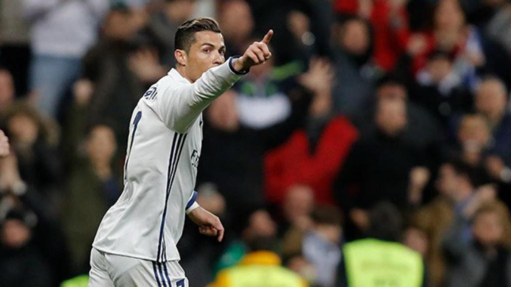 Cristiano celebra su gol ante el Betis