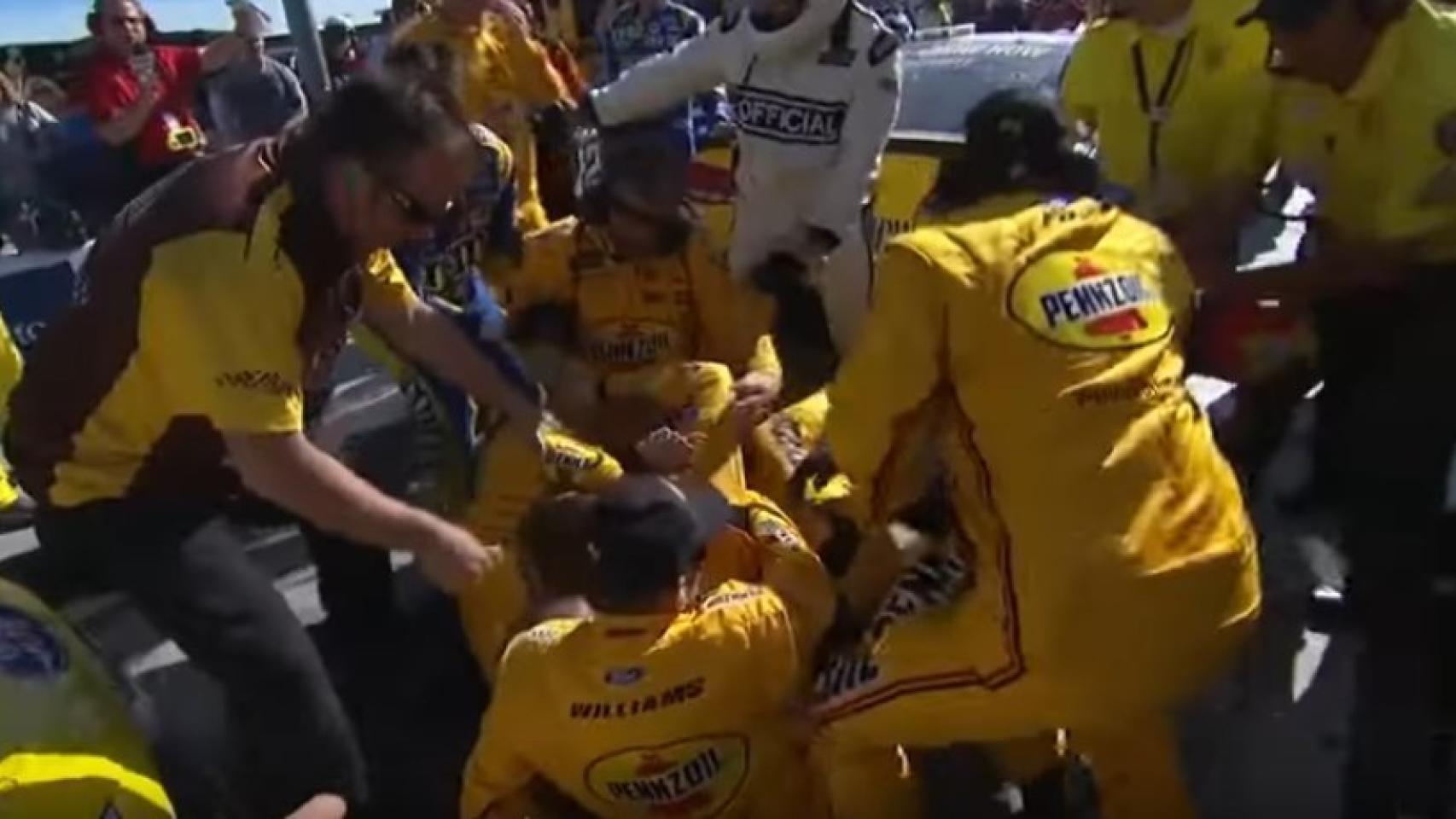 Pelea en Nascar