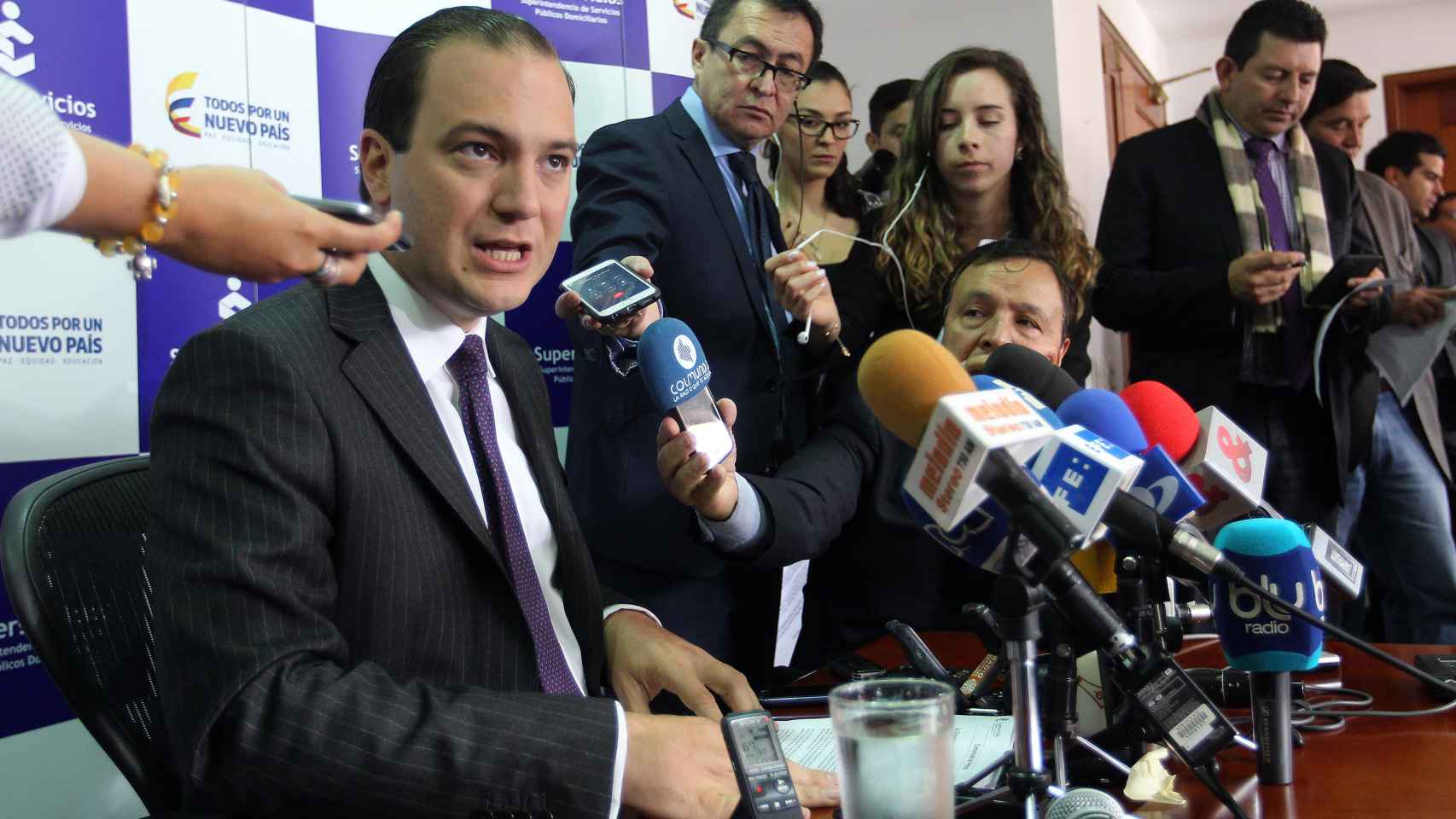 El superintendente de Servicios Públicos de Colombia, José Miguel Mendoza.