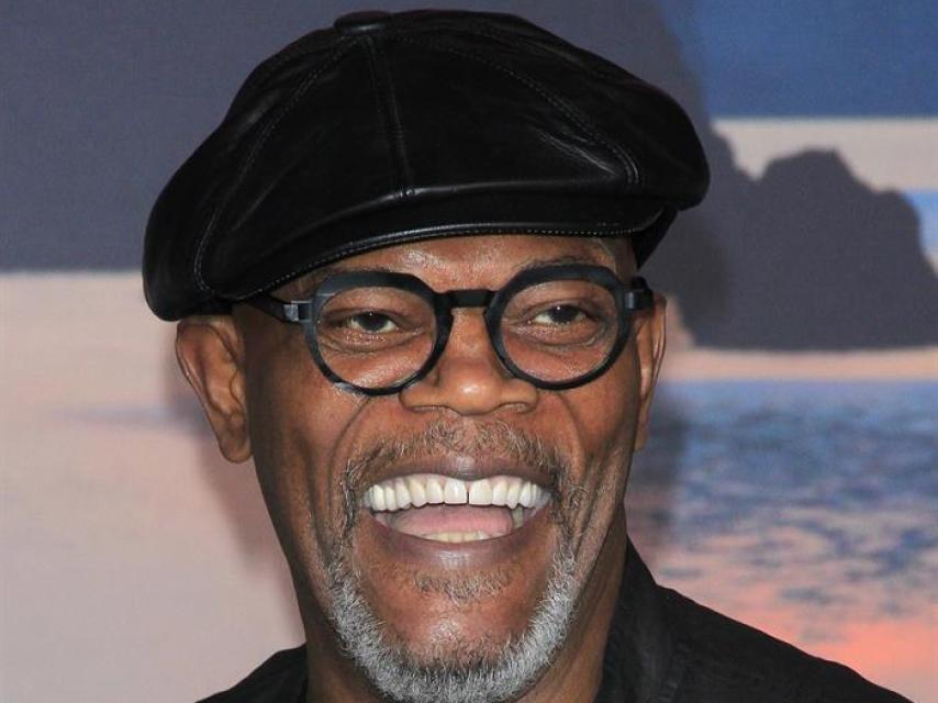 Samuel L. Jackson en el estreno de Kong.