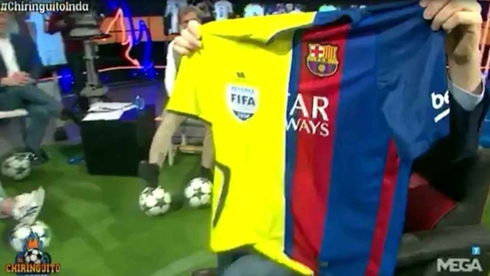 Inda presenta la nueva camiseta del Barça