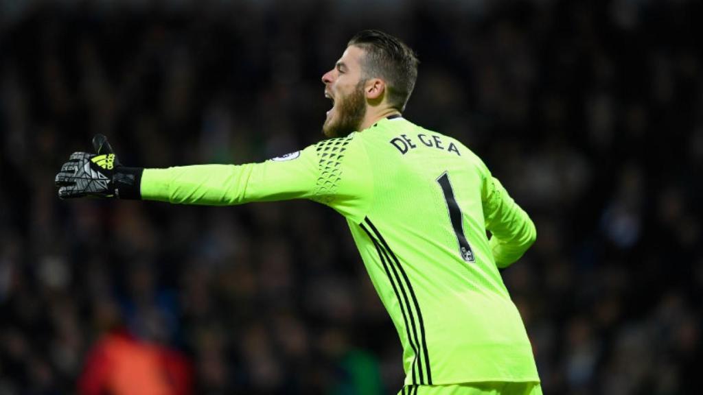 De Gea, durante un partido con el United. Foto: manutd.com