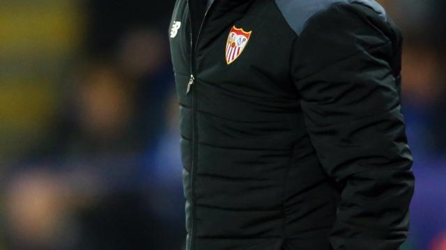 Sampaoli en un partido con el Sevilla.