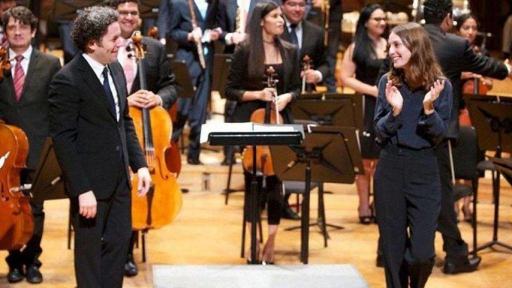 La pareja durante el Concierto de Navidad en Venezuela