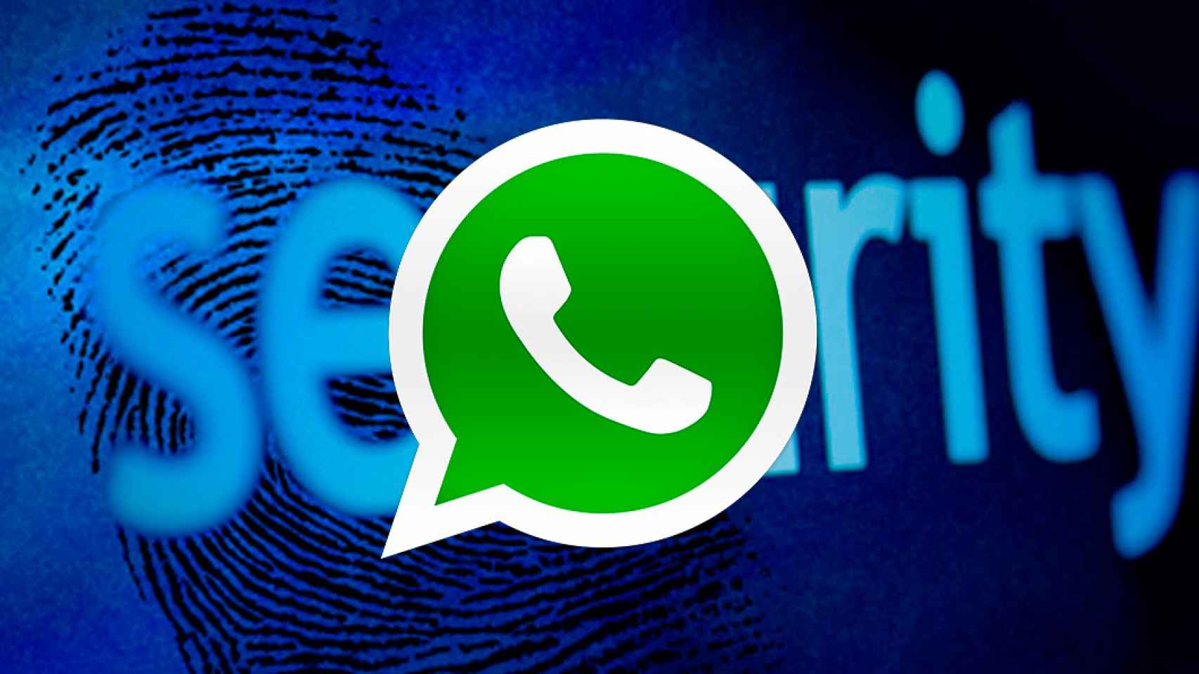 WhatsApp y la palabra seguridad.