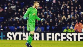 De Gea celebrando. Foto: Twitter. (@D_DeGea)