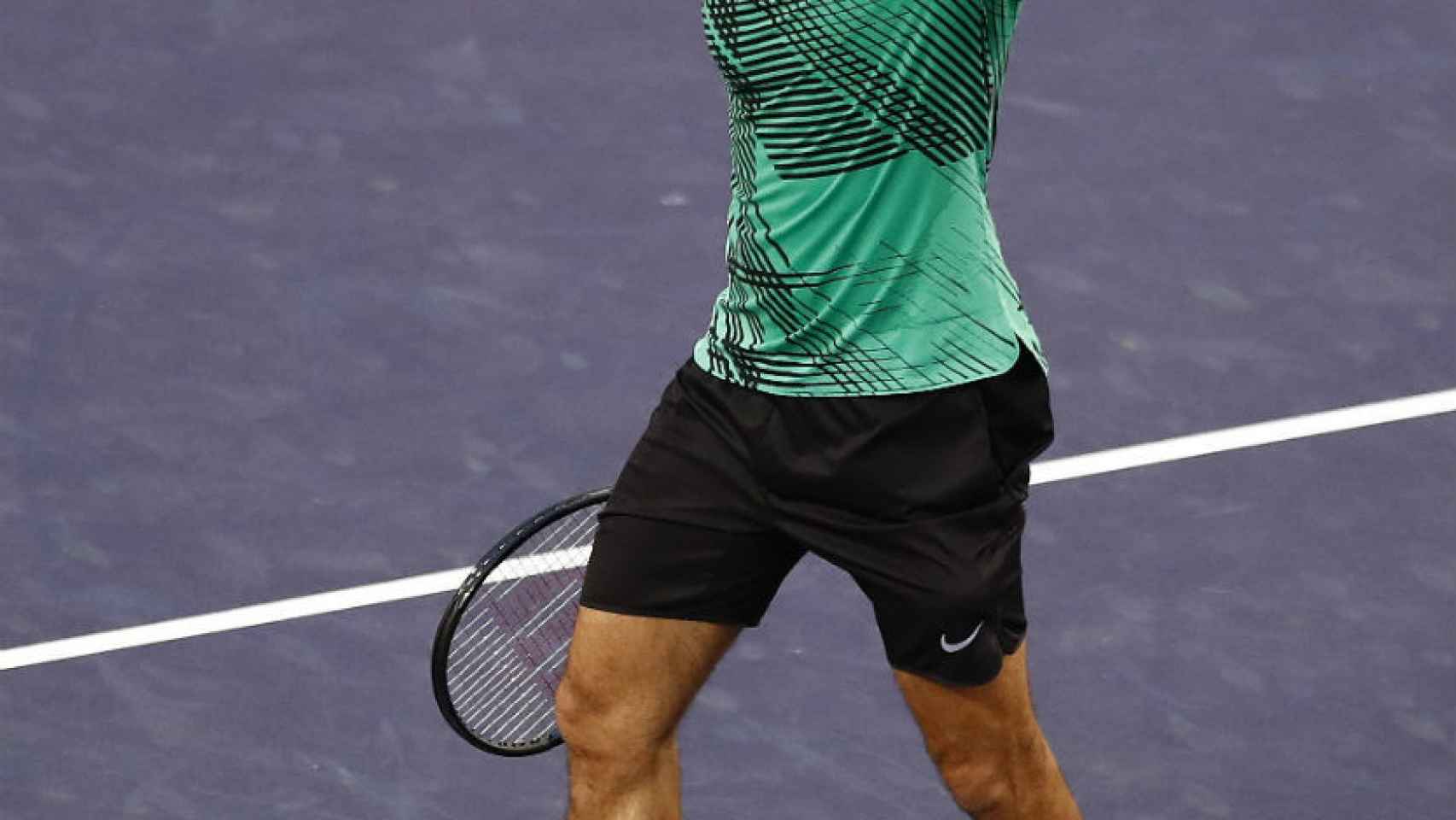 Federer en un partido reciente en Indian Wells.