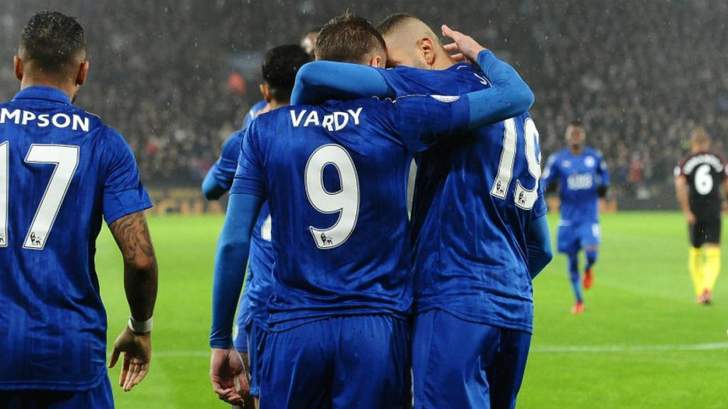 Vardy celebra un gol Foto: lcfc.com