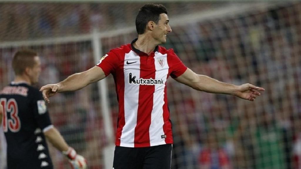 Aduriz en un partido con el Athletic. Foto: athletic-club.eus