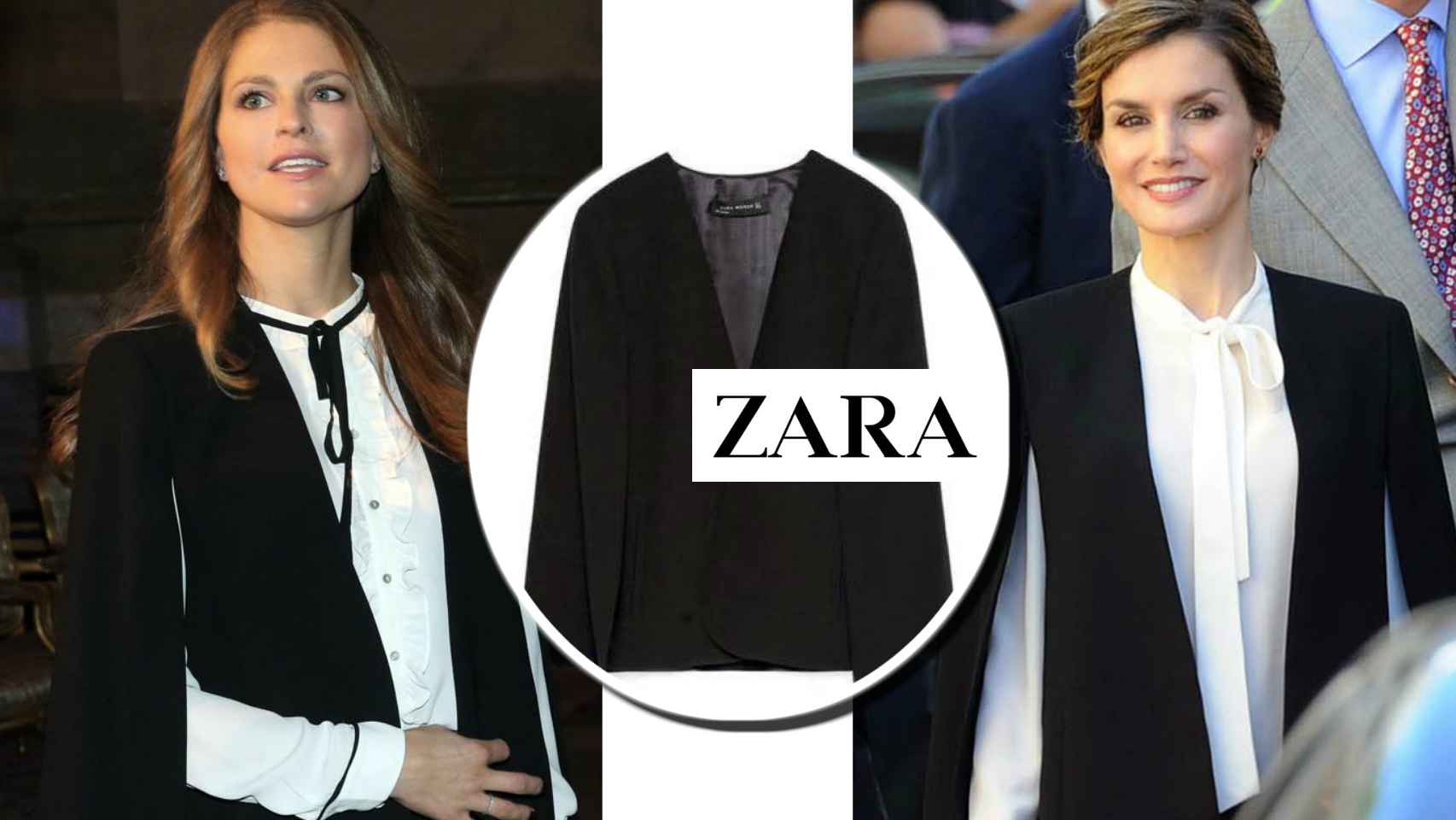 Magadalena de Suecia y Letizia con la misma capa de Zara.