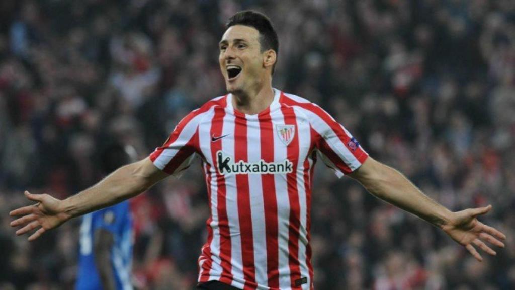 Aduriz celebrando un gol con el Athletic   Foto: Twitter (@partidazocope)