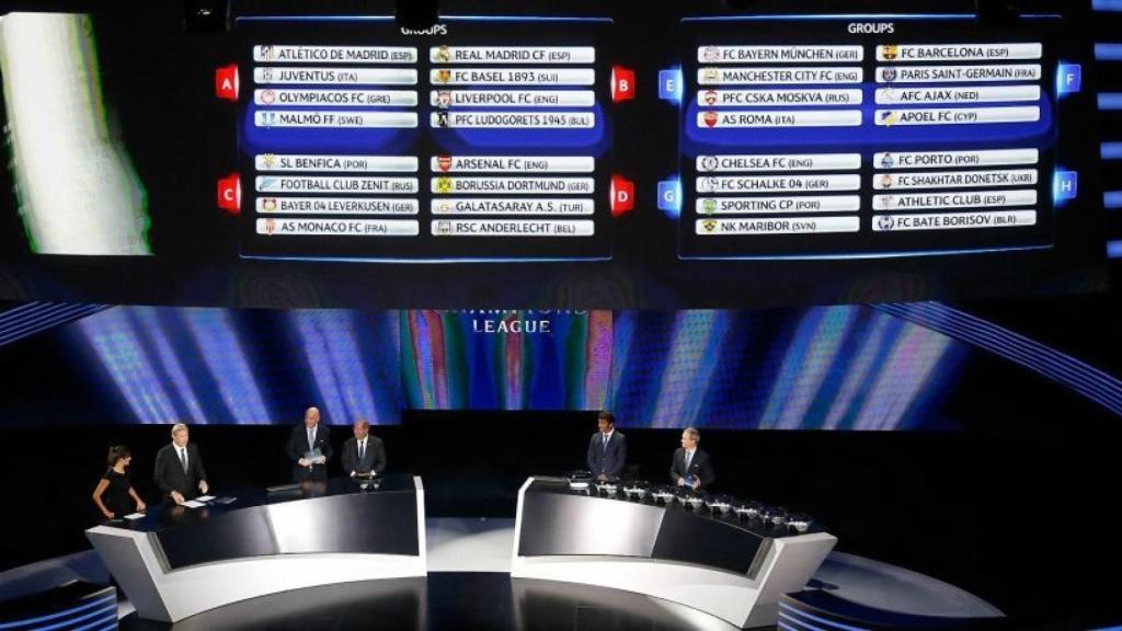 Sorteo de la Champions League.