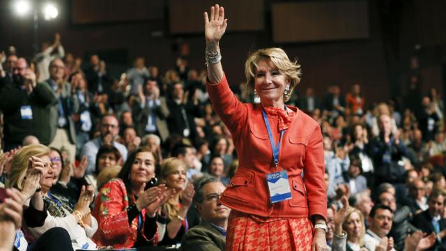 Esperanza Aguirre durante el XVI Congreso del PP de Madrid.