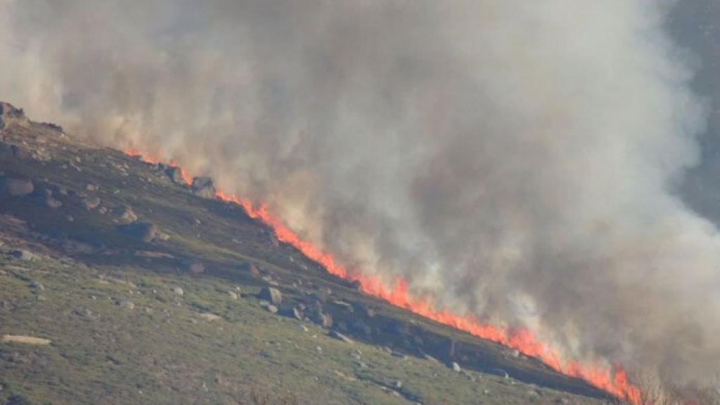 Imagen del incendio de Candelario