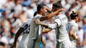 Sergio Ramos y Cristiano celebrando un gol