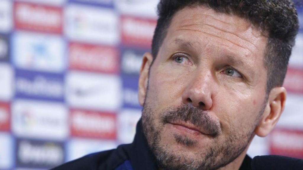 Simeone en rueda de prensa Foto Twitter (@Atleti)