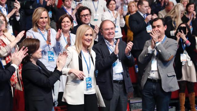 Cifuentes, ovacionada durante el Congreso del PP de Madrid.