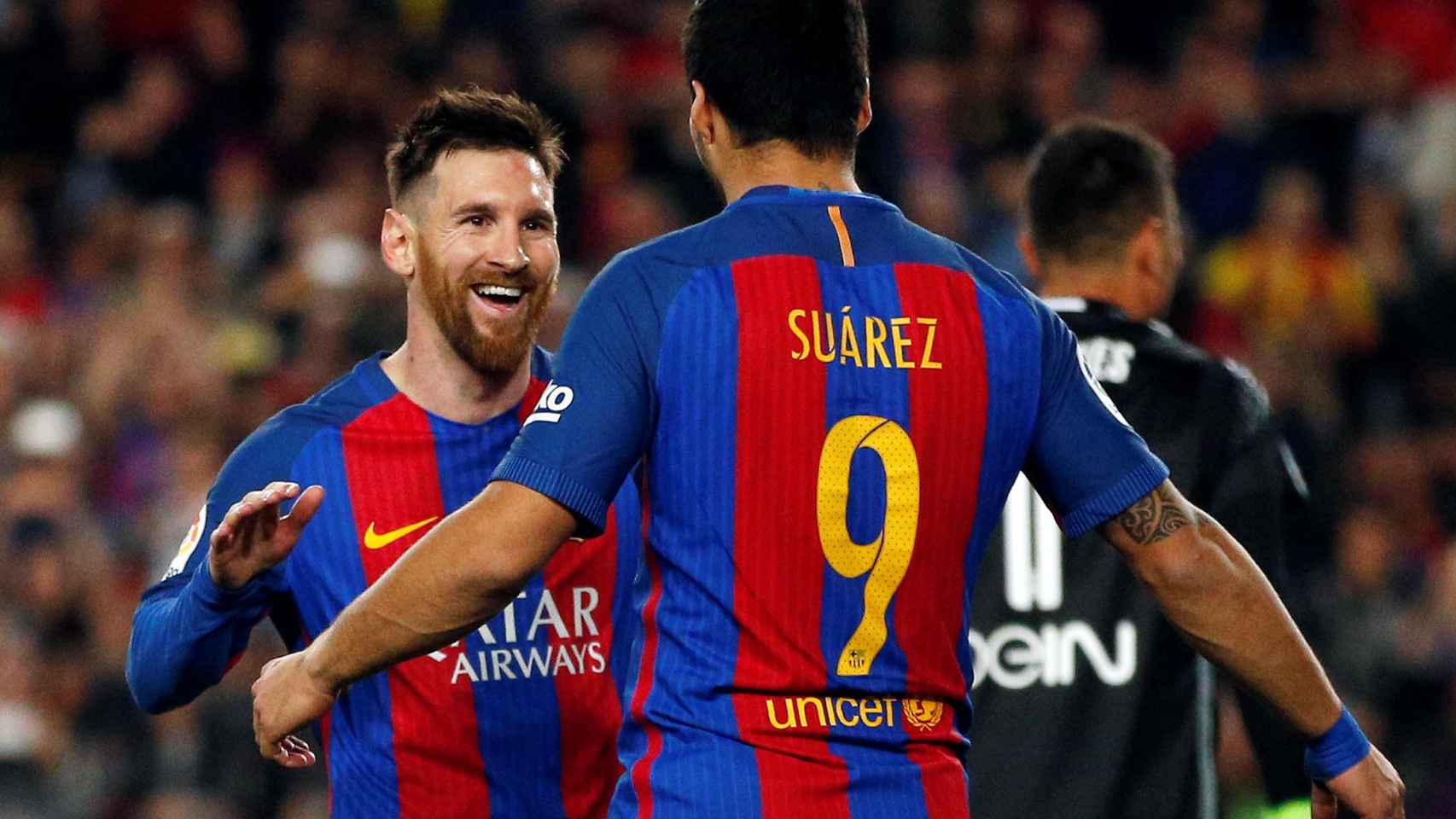 Luis Suárez y Messi.