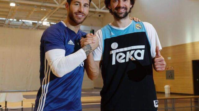 Sergio Ramos y Sergio Llull.