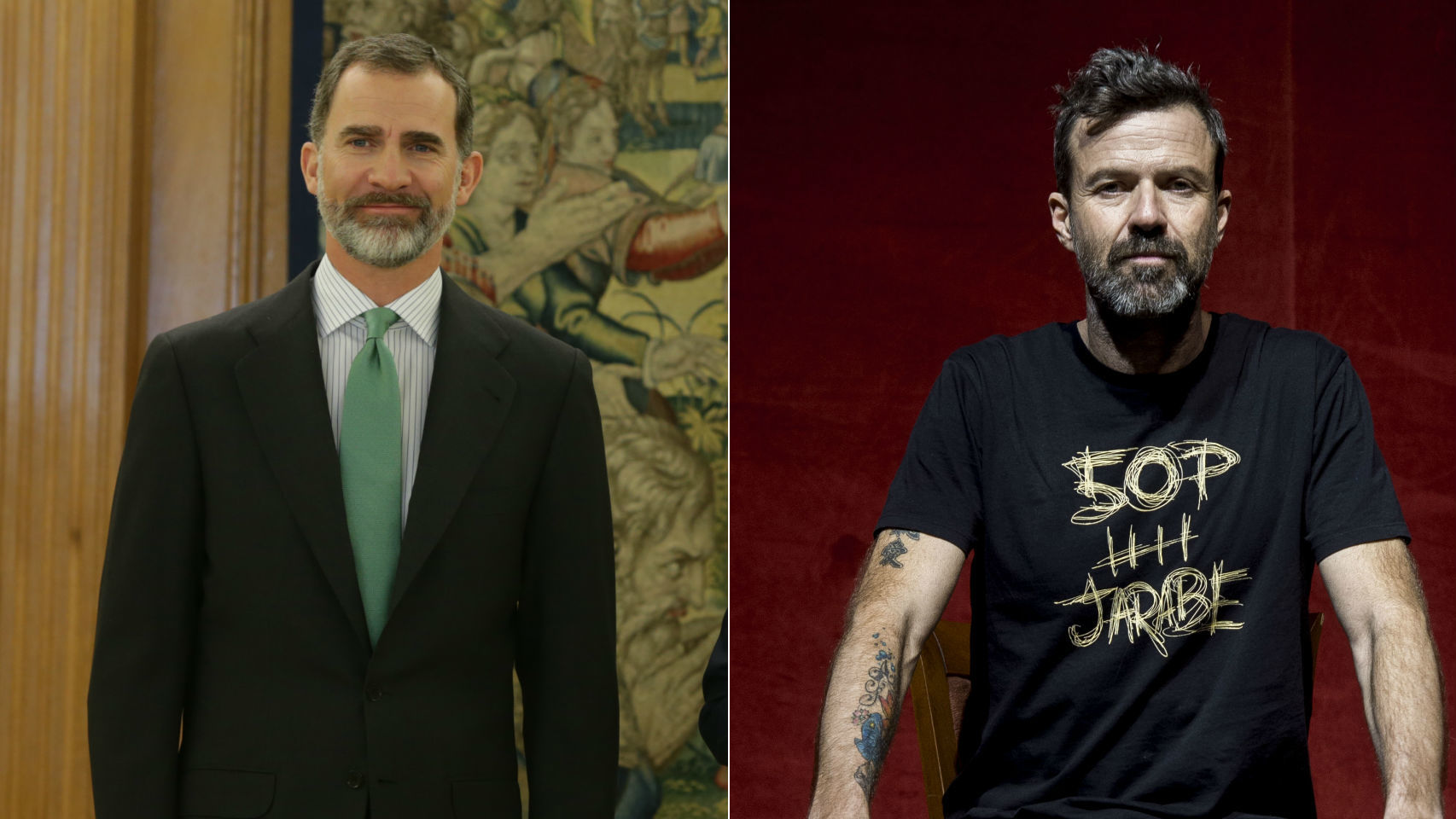 El rey Felipe y Pau Donés