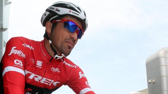 Contador, con su nuevo equipo, el Trek Segafredo.