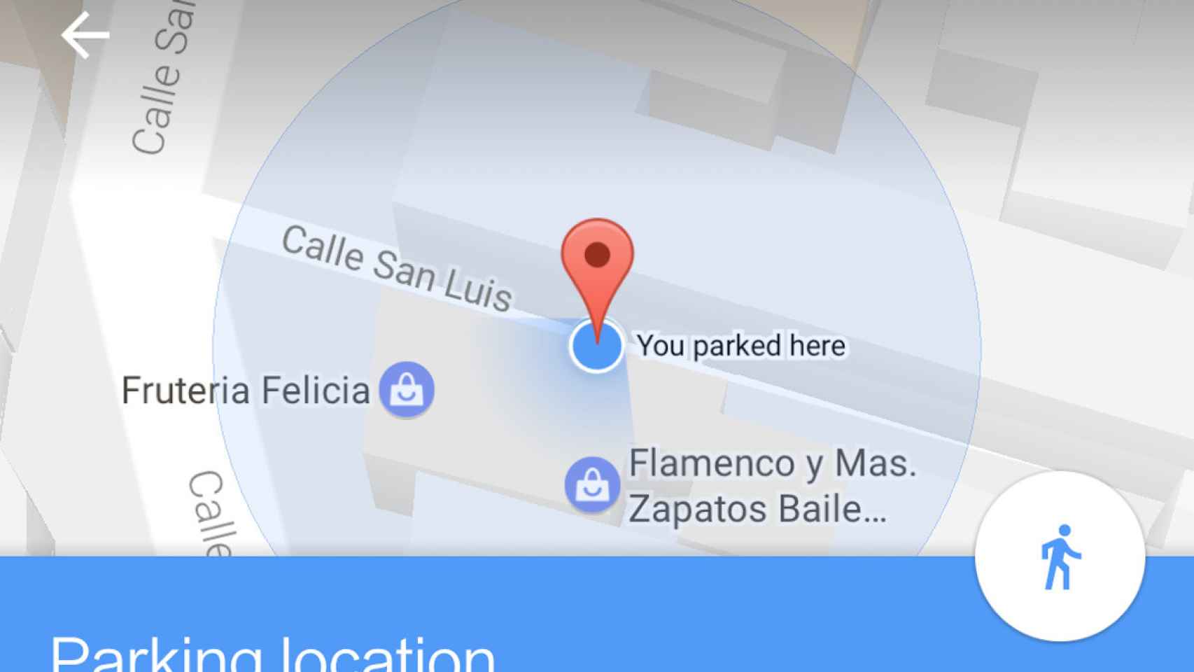 Cómo poner dónde aparcamos el coche en Google Maps