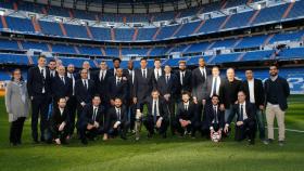 La plantilla del Real Madrid Baloncesto en el Bernabéu