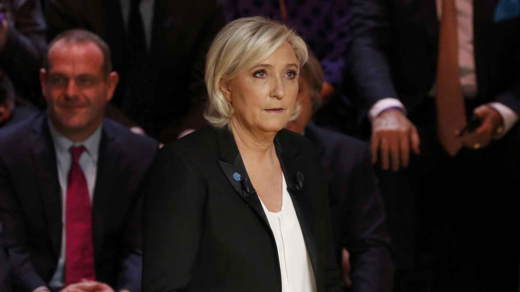 Le Pen en un momento del debate.