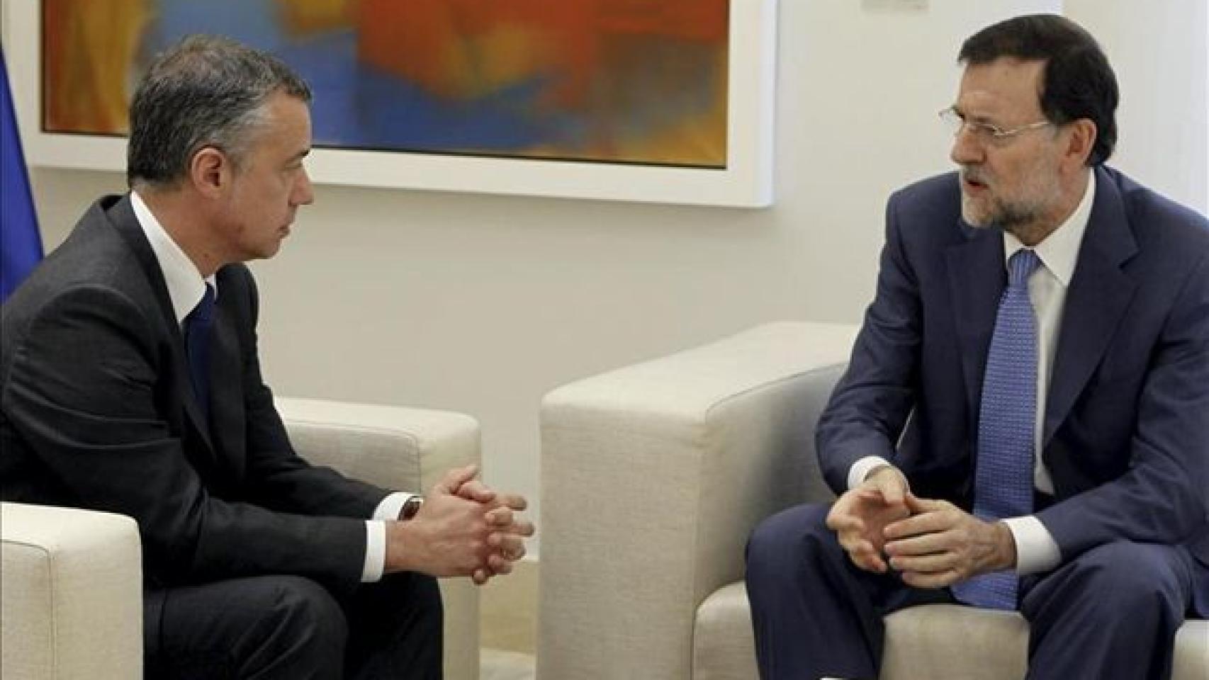 Rajoy y Urkullu, durante su último encuentro en La Moncloa.