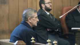 El padre Román, durante su declaración en el juicio.