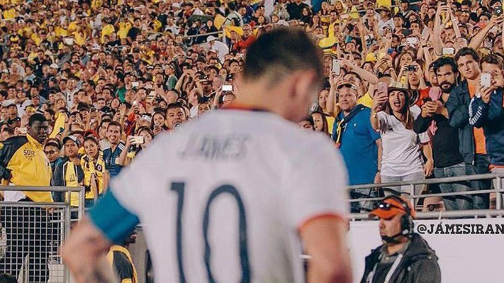 James, ídolo en Colombia. Foto: Twitter (@jamesdrodriguez)