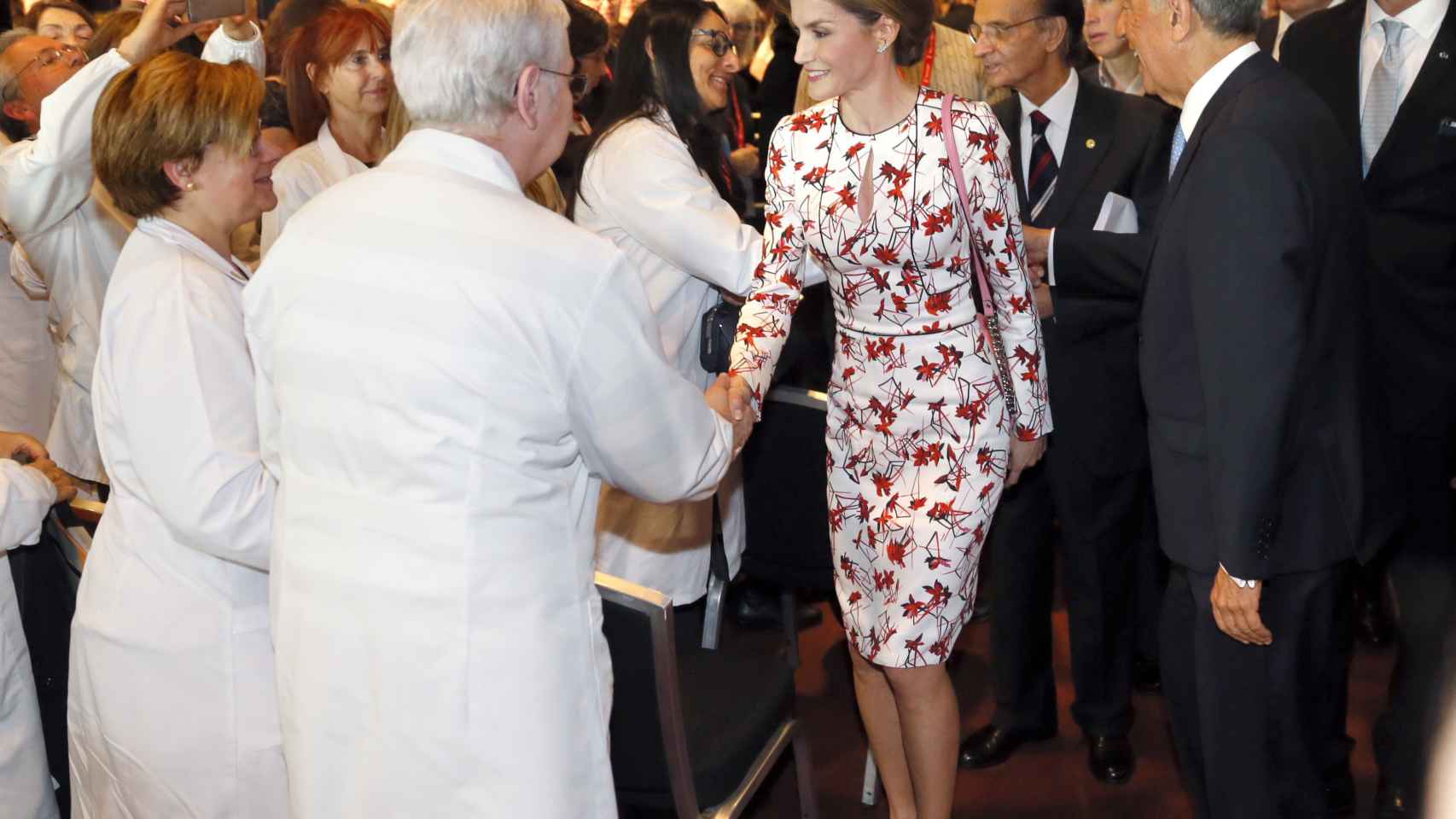 La reina Letizia, este jueves en el Sheraton Porto Hotel de Oporto.