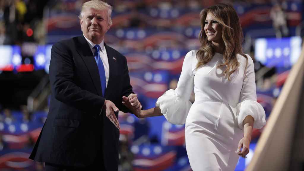 Donald Trump y su esposa Melania