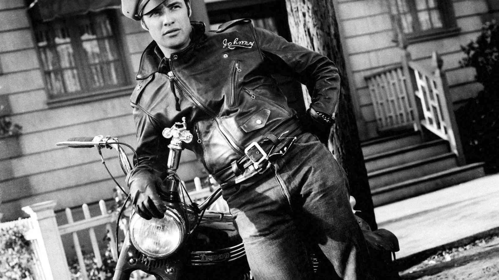 Marlon Brando en la película Salvaje, (1953).